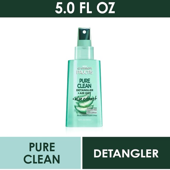 Garnier Fructis Pure Clean Detangler + Air Dry With Aloe Vera Size 5oz - Picture 2 of 4